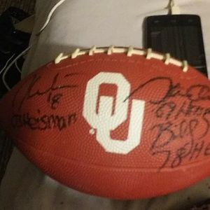 football signed by the three hysmen winners